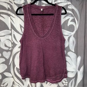 We the Free Distressed Scoop Tank